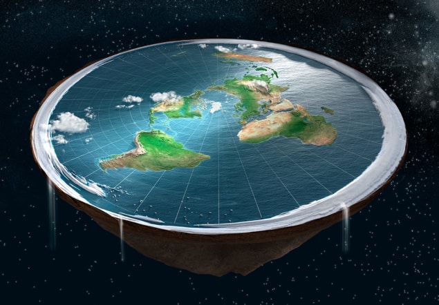 Flat Earth illustration