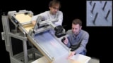 The researchers created a slope from a plank 1 m long and 50 cm wide that can be inclined at well-controlled angles